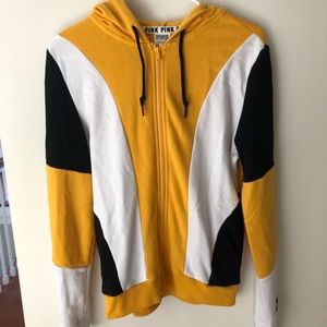 vspink yellow zip up